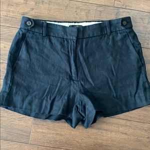 J. Crew Black Linen Short
